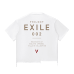 Villain by Wolvyn Apparel ‘Exile 002’ 340 GSM - Snow Wash Raw-Hem Boxy T-shirt - Wolvyn Apparel