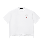 Villain by Wolvyn Apparel ‘Exile 002’ 340 GSM - Snow Wash Raw-Hem Boxy T-shirt - Wolvyn Apparel
