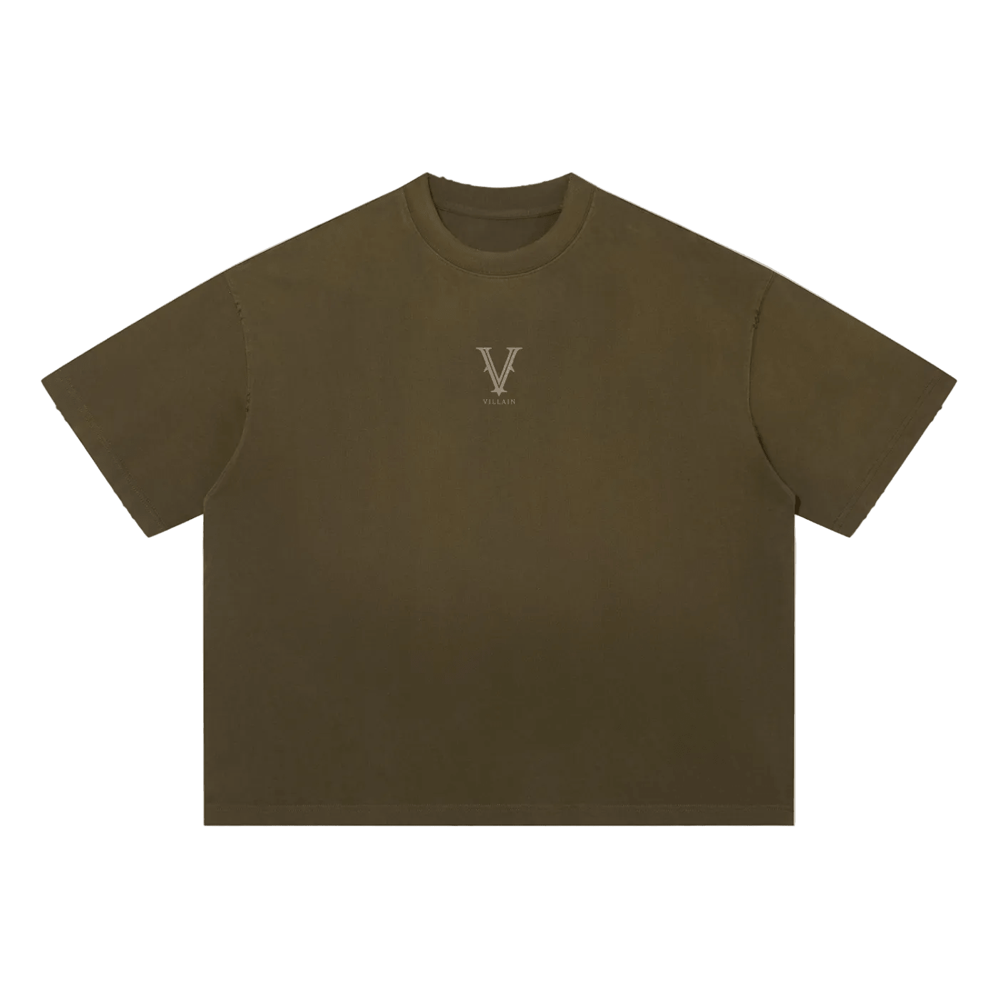 Villain by Wolvyn Apparel "Heir" Unisex Sun Fade Distressed Boxy T-Shirt - Wolvyn Apparel