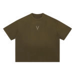 Villain by Wolvyn Apparel "Heir" Unisex Sun Fade Distressed Boxy T-Shirt - Wolvyn Apparel