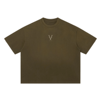 Villain by Wolvyn Apparel "Heir" Unisex Sun Fade Distressed Boxy T-Shirt - Wolvyn Apparel