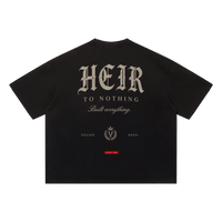Villain by Wolvyn Apparel "Heir" Unisex Sun Fade Distressed Boxy T-Shirt - Wolvyn Apparel