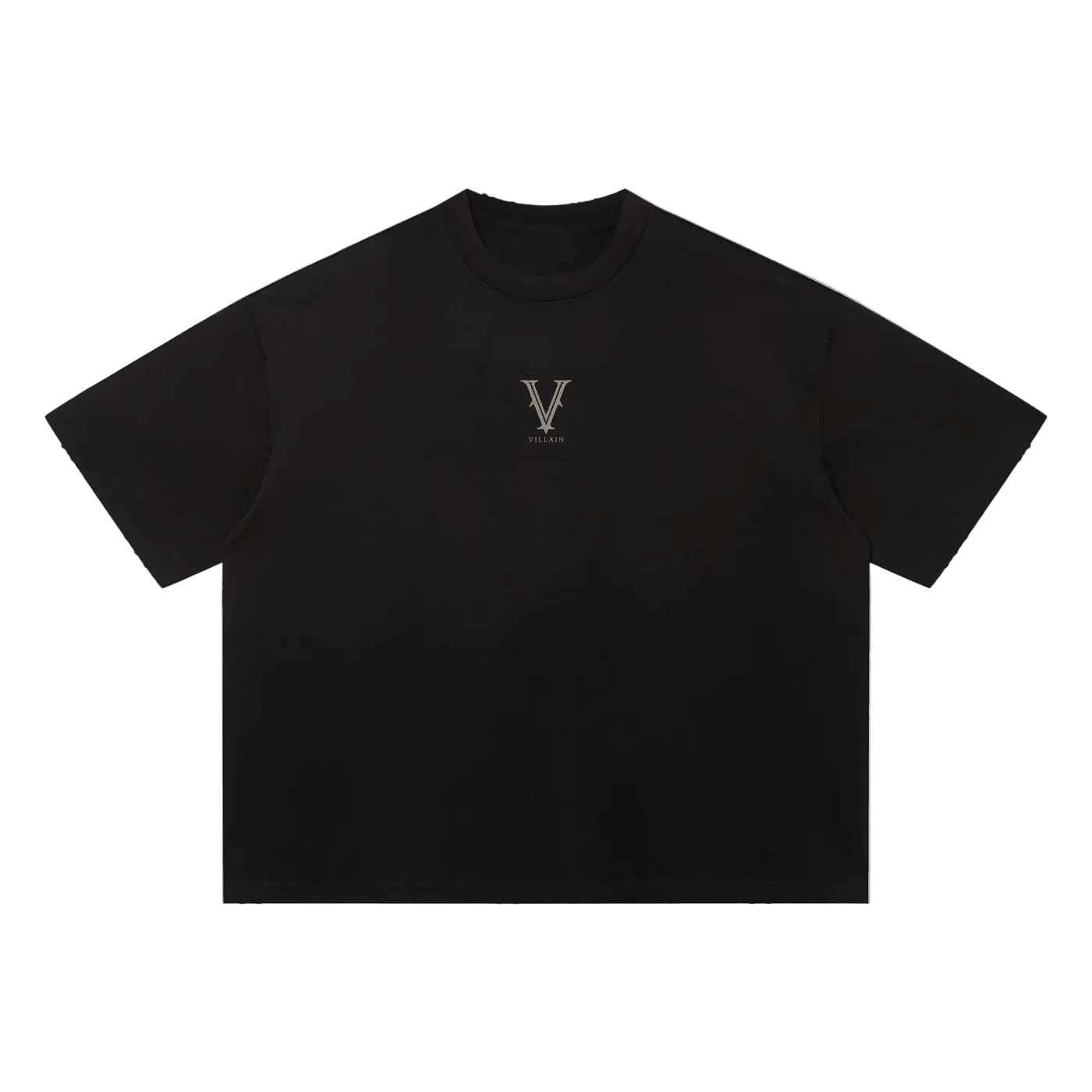 Villain by Wolvyn Apparel "Heir" Unisex Sun Fade Distressed Boxy T-Shirt - Wolvyn Apparel
