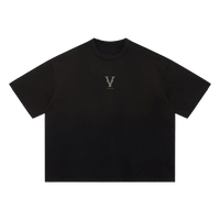 Villain by Wolvyn Apparel "Heir" Unisex Sun Fade Distressed Boxy T-Shirt - Wolvyn Apparel