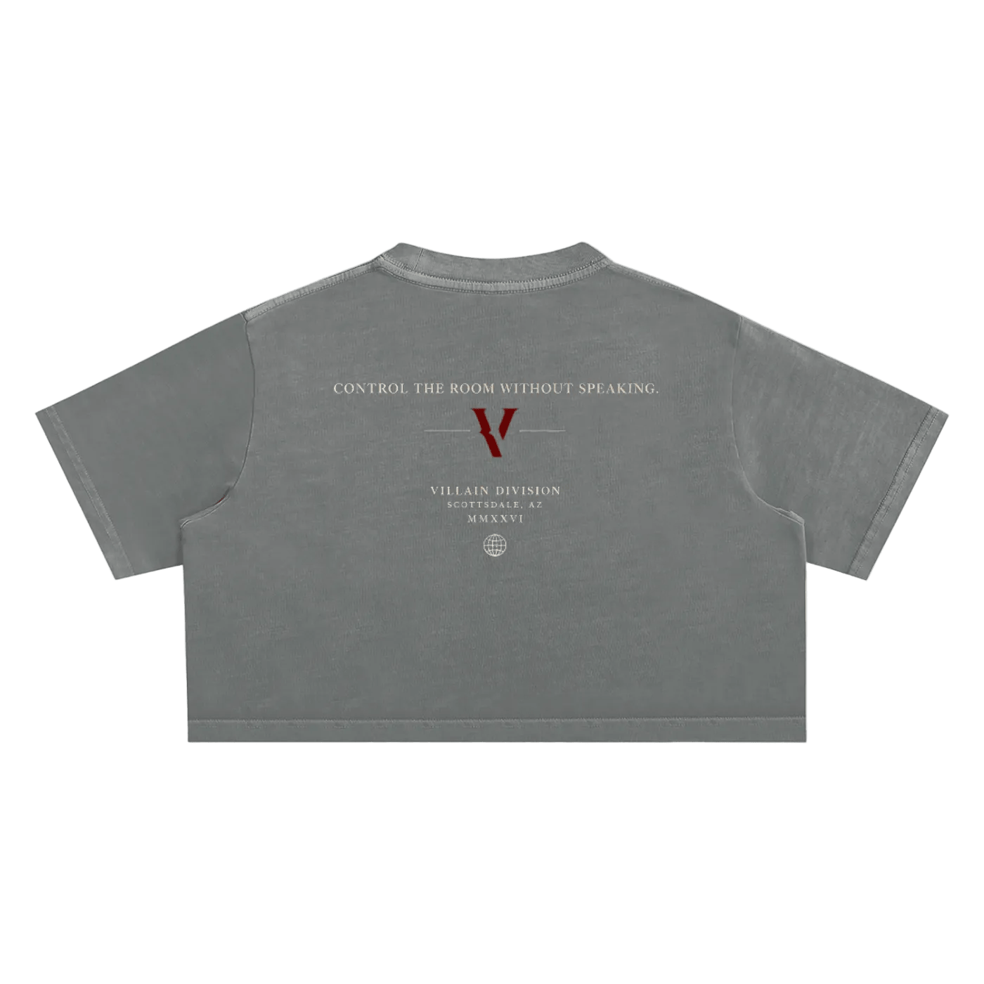 Villain by Wolvyn Apparel Snow Washed Crop Top - Wolvyn Apparel