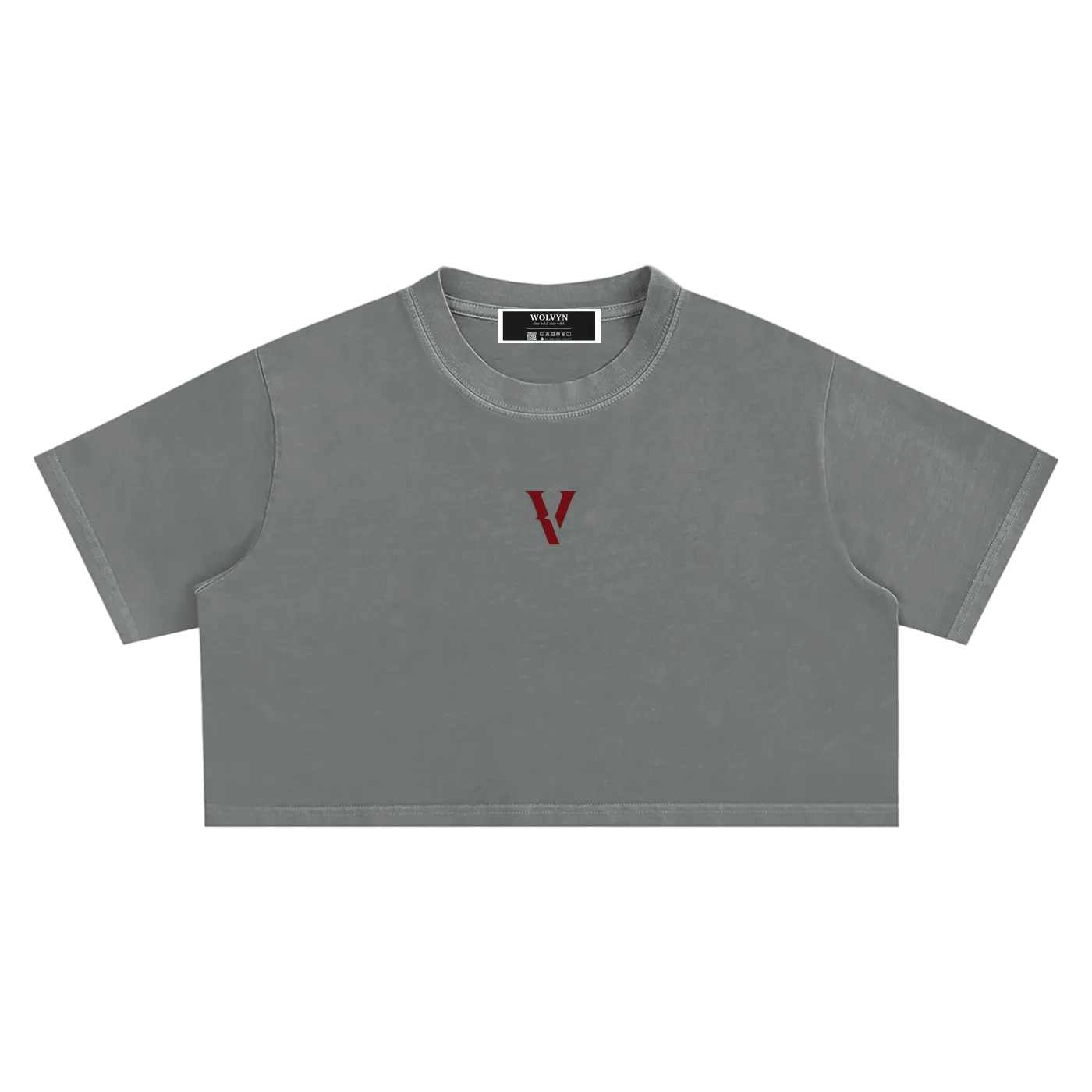 Villain by Wolvyn Apparel Snow Washed Crop Top - Wolvyn Apparel