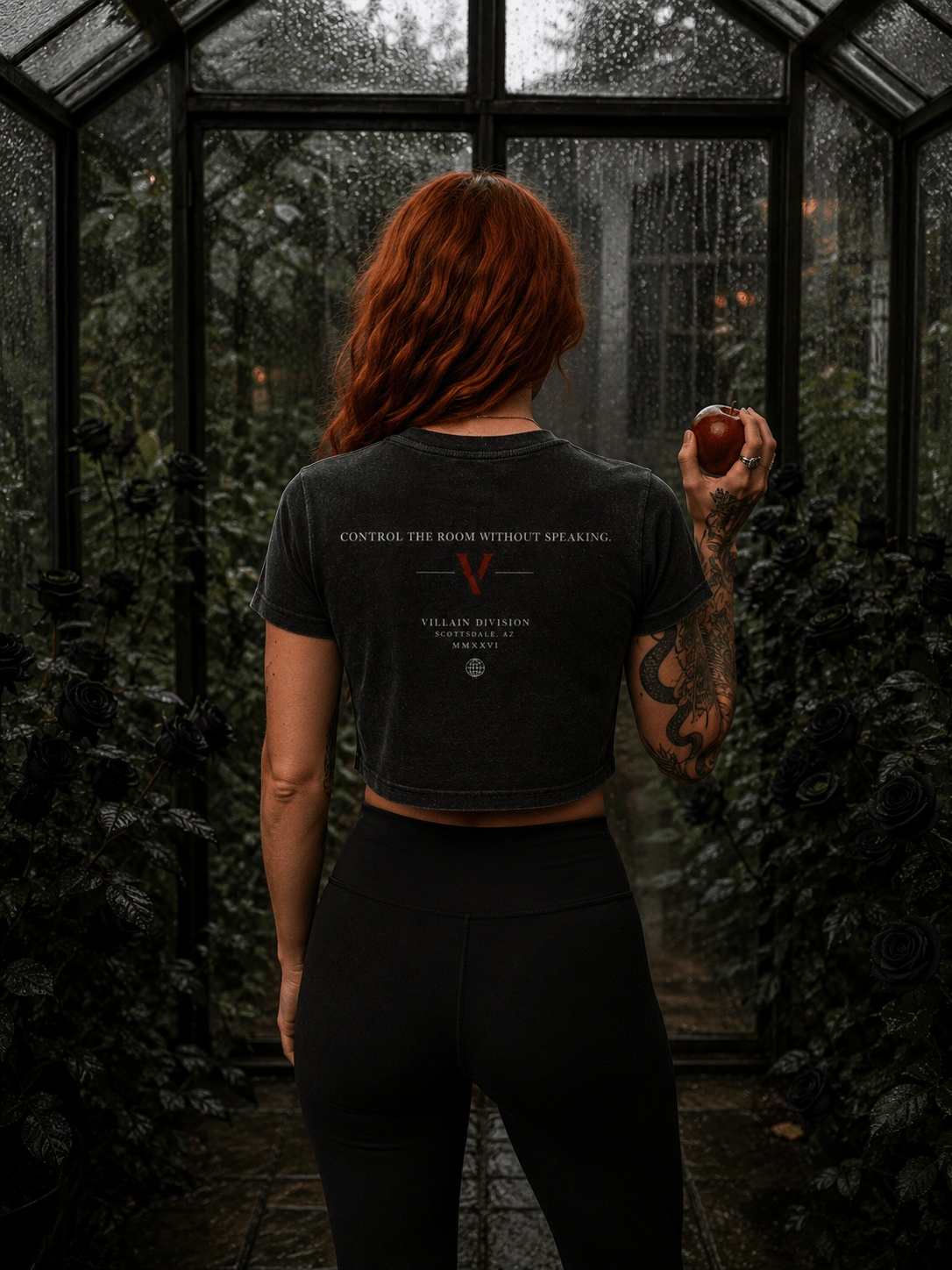 Villain by Wolvyn Apparel Snow Washed Crop Top - Wolvyn Apparel
