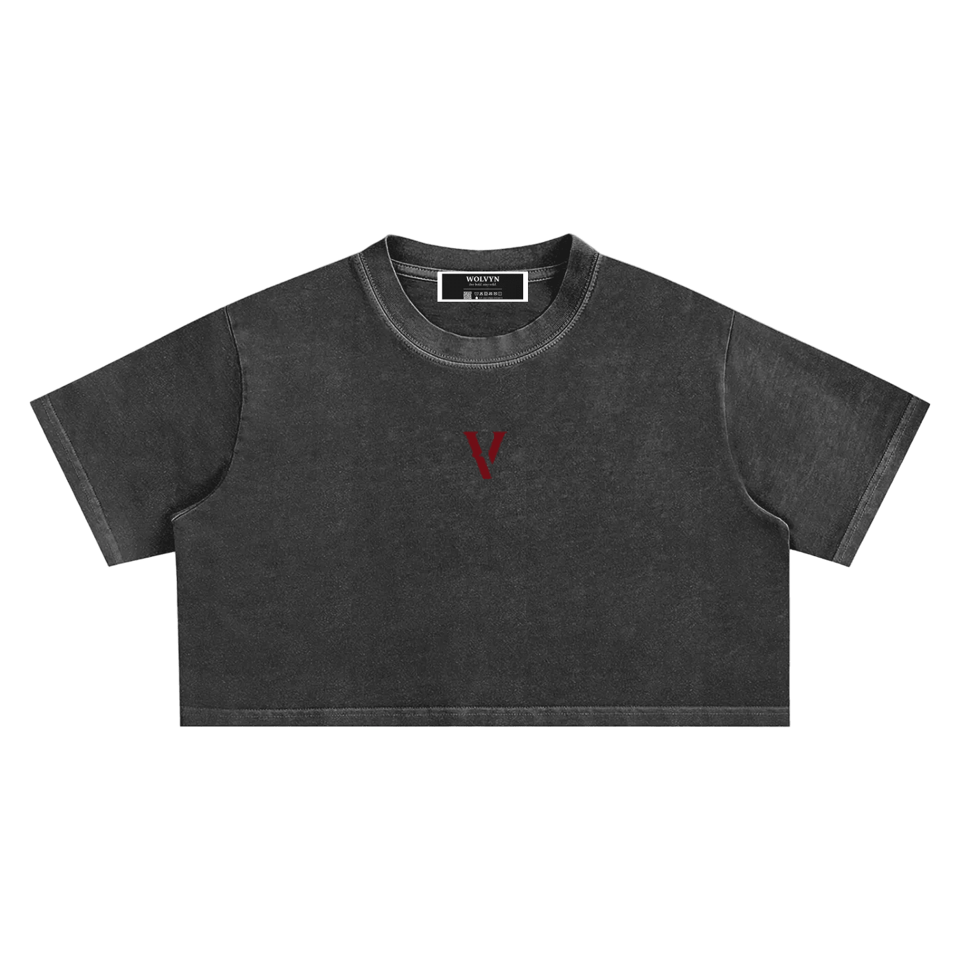 Villain by Wolvyn Apparel Snow Washed Crop Top - Wolvyn Apparel