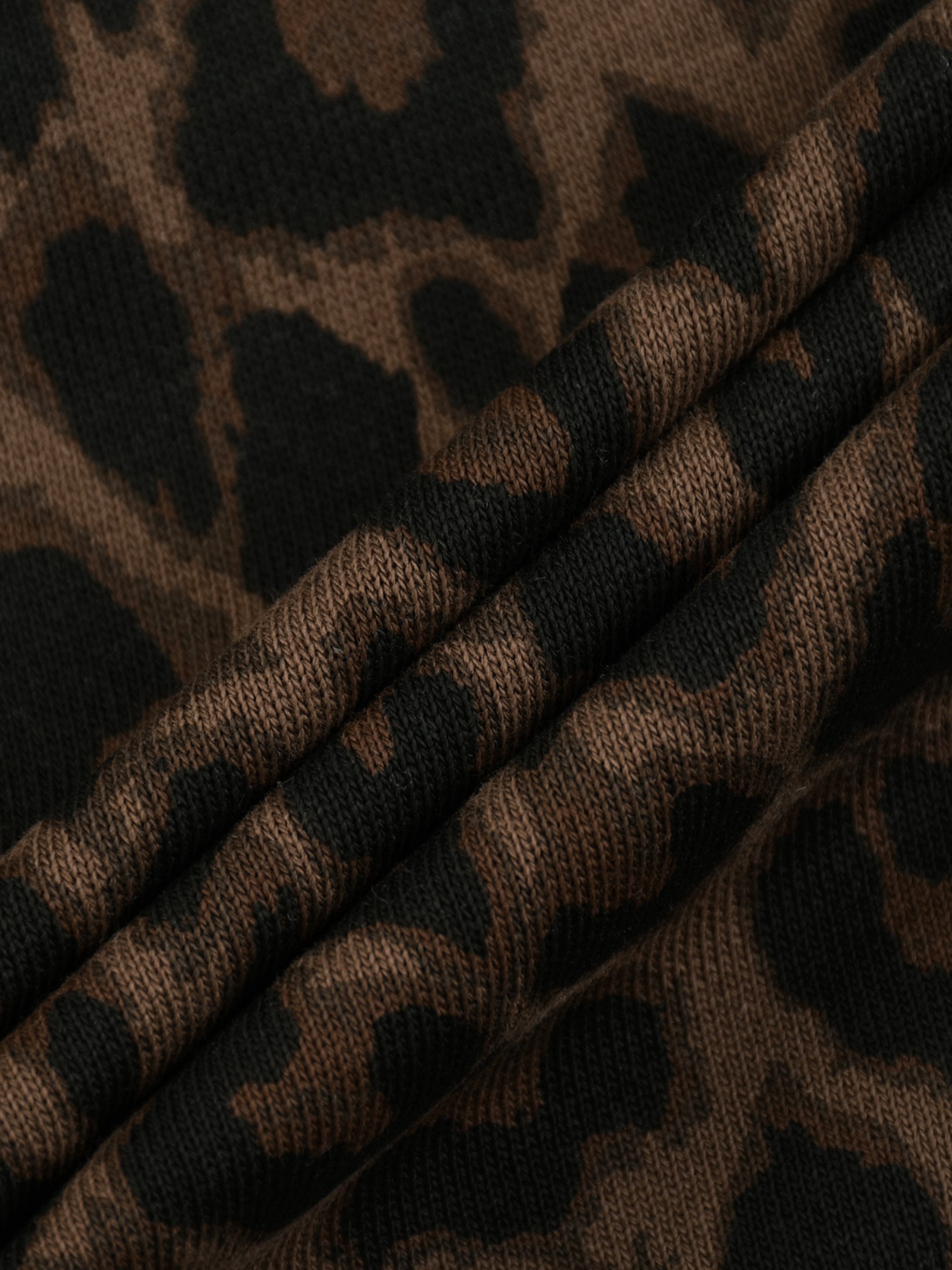 Villain by Wolvyn Apparel Unisex Heavyweight Leopard Drawstring Shorts - Wolvyn Apparel