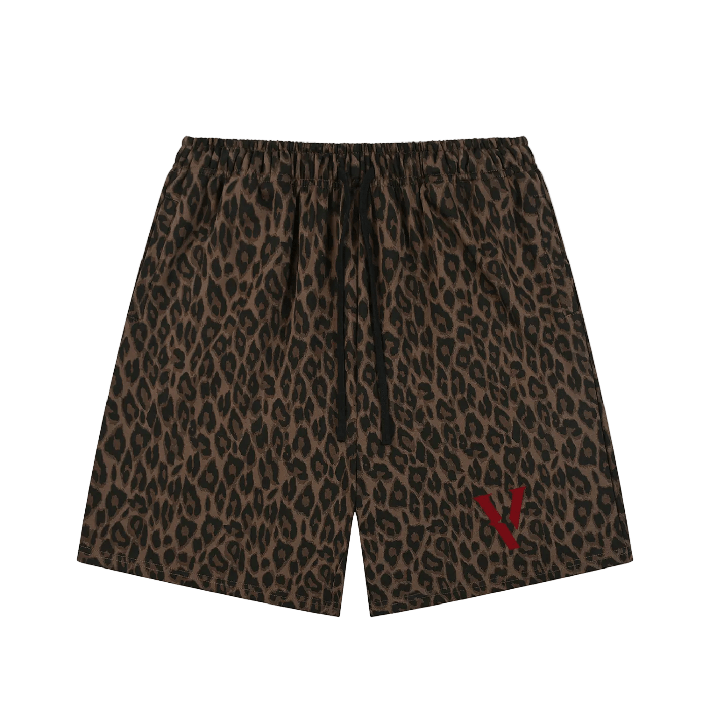 Villain by Wolvyn Apparel Unisex Heavyweight Leopard Drawstring Shorts - Wolvyn Apparel