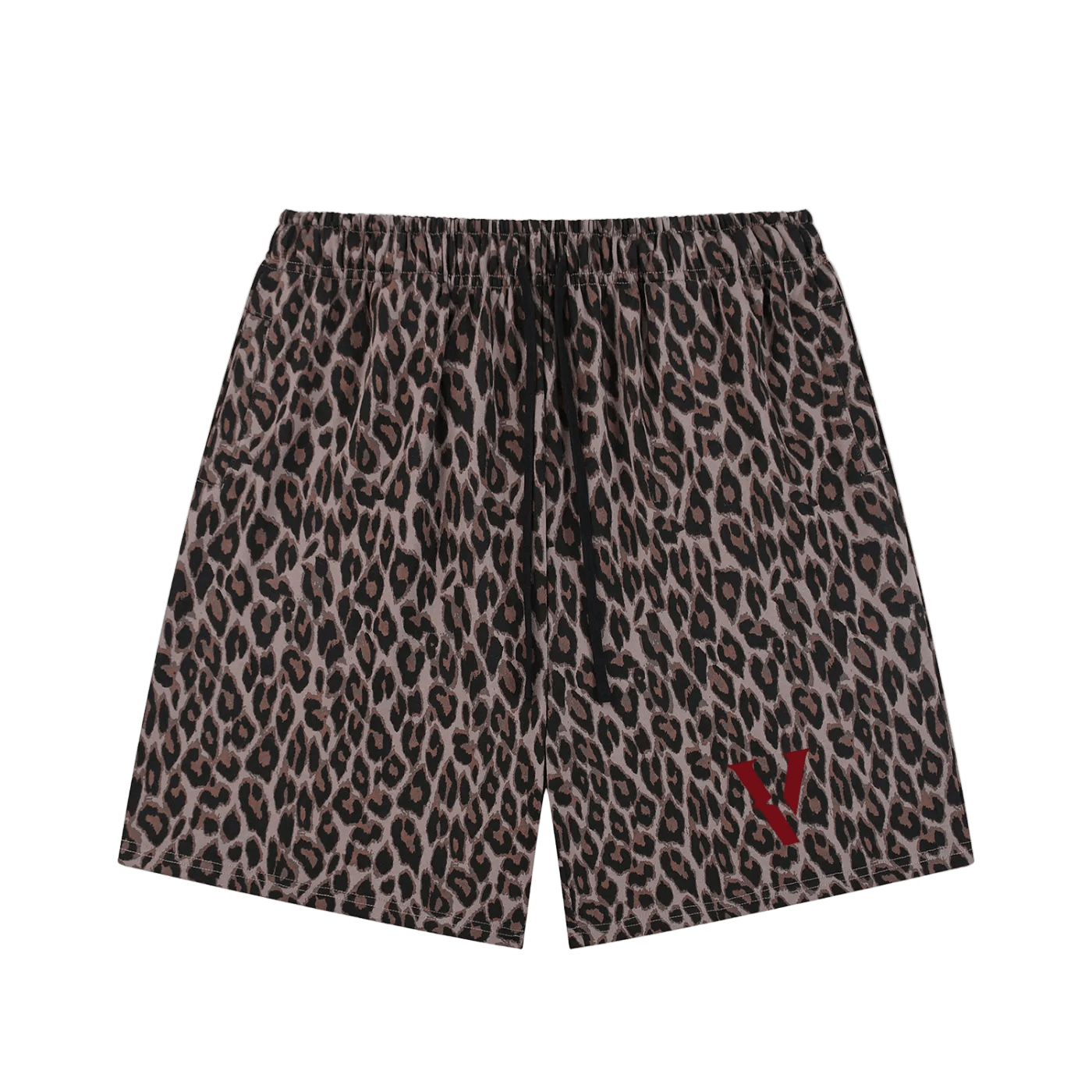 Villain by Wolvyn Apparel Unisex Heavyweight Leopard Drawstring Shorts - Wolvyn Apparel