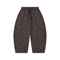 Villain by Wolvyn Apparel Unisex Leopard Barrel Leg Sweatpants - Wolvyn Apparel