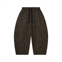 Villain by Wolvyn Apparel Unisex Leopard Barrel Leg Sweatpants - Wolvyn Apparel