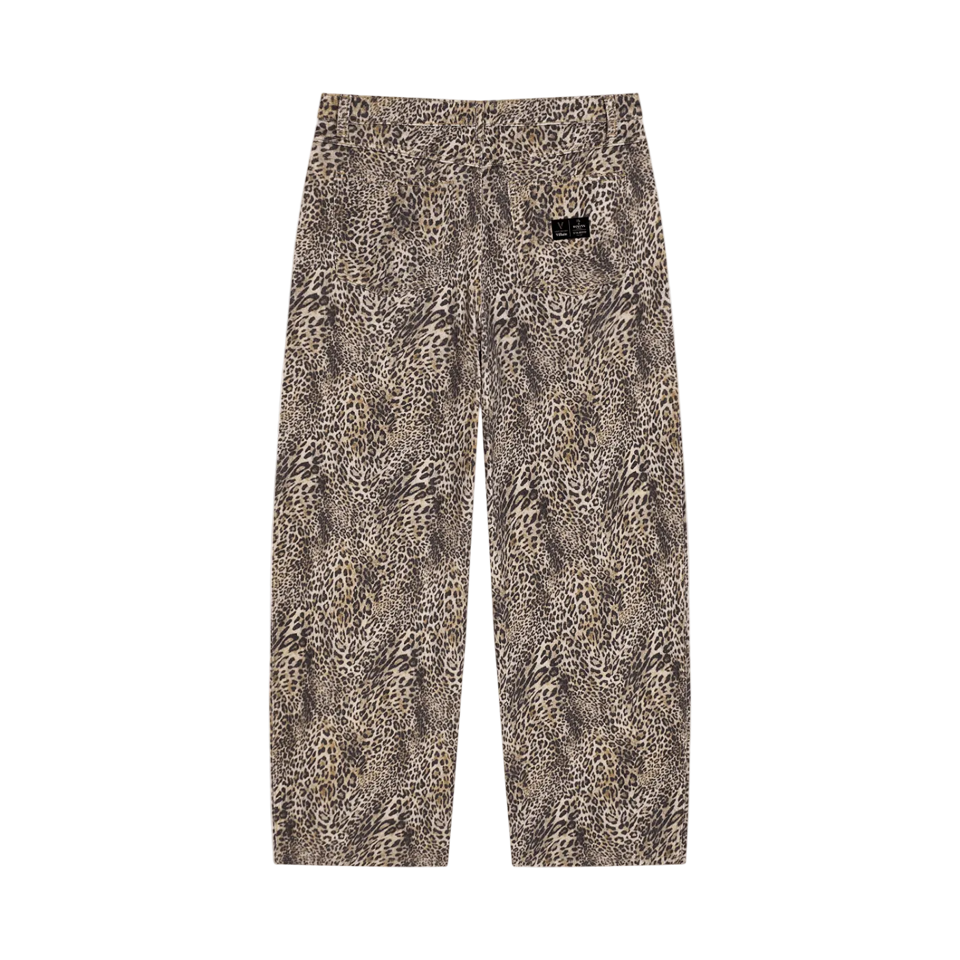 Villain by Wolvyn Apparel Unisex Vintage Wash Leopard Wide Leg Jeans - Wolvyn Apparel