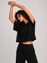 Villain by Wolvyn Apparel Women's Cropped Dolman T-Shirt - Wolvyn Apparel