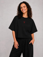 Villain by Wolvyn Apparel Women's Cropped Dolman T-Shirt - Wolvyn Apparel