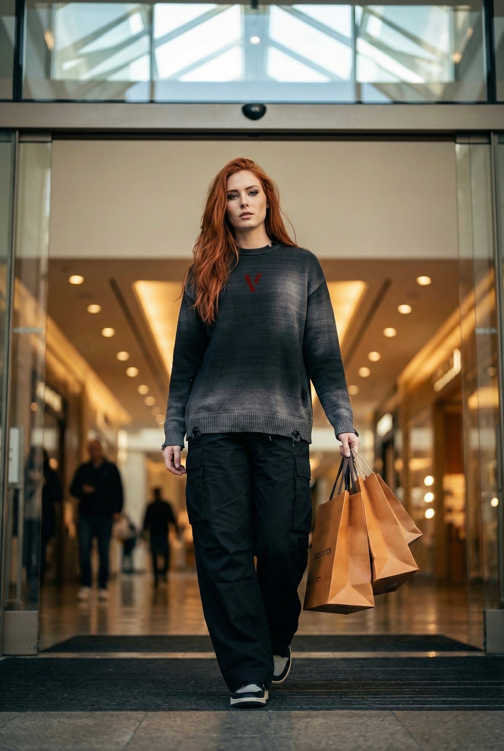 Villain by Wolvyn Sun Fade Distressed Ripped Crewneck sweater - Wolvyn Apparel