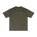 Villain by Wolvyn ‘Villain 213’ 275GSM Men's Double-Yarn Raw-Edge Pigment-Wash T-Shirt - Wolvyn Apparel