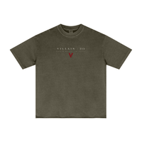Villain by Wolvyn ‘Villain 213’ 275GSM Men's Double-Yarn Raw-Edge Pigment-Wash T-Shirt - Wolvyn Apparel
