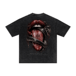 Villain by Wolvyn ‘Villain 213’ 275GSM Men's Double-Yarn Raw-Edge Pigment-Wash T-Shirt - Wolvyn Apparel