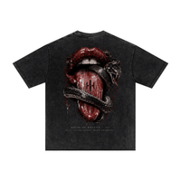 Villain by Wolvyn ‘Villain 213’ 275GSM Men's Double-Yarn Raw-Edge Pigment-Wash T-Shirt - Wolvyn Apparel
