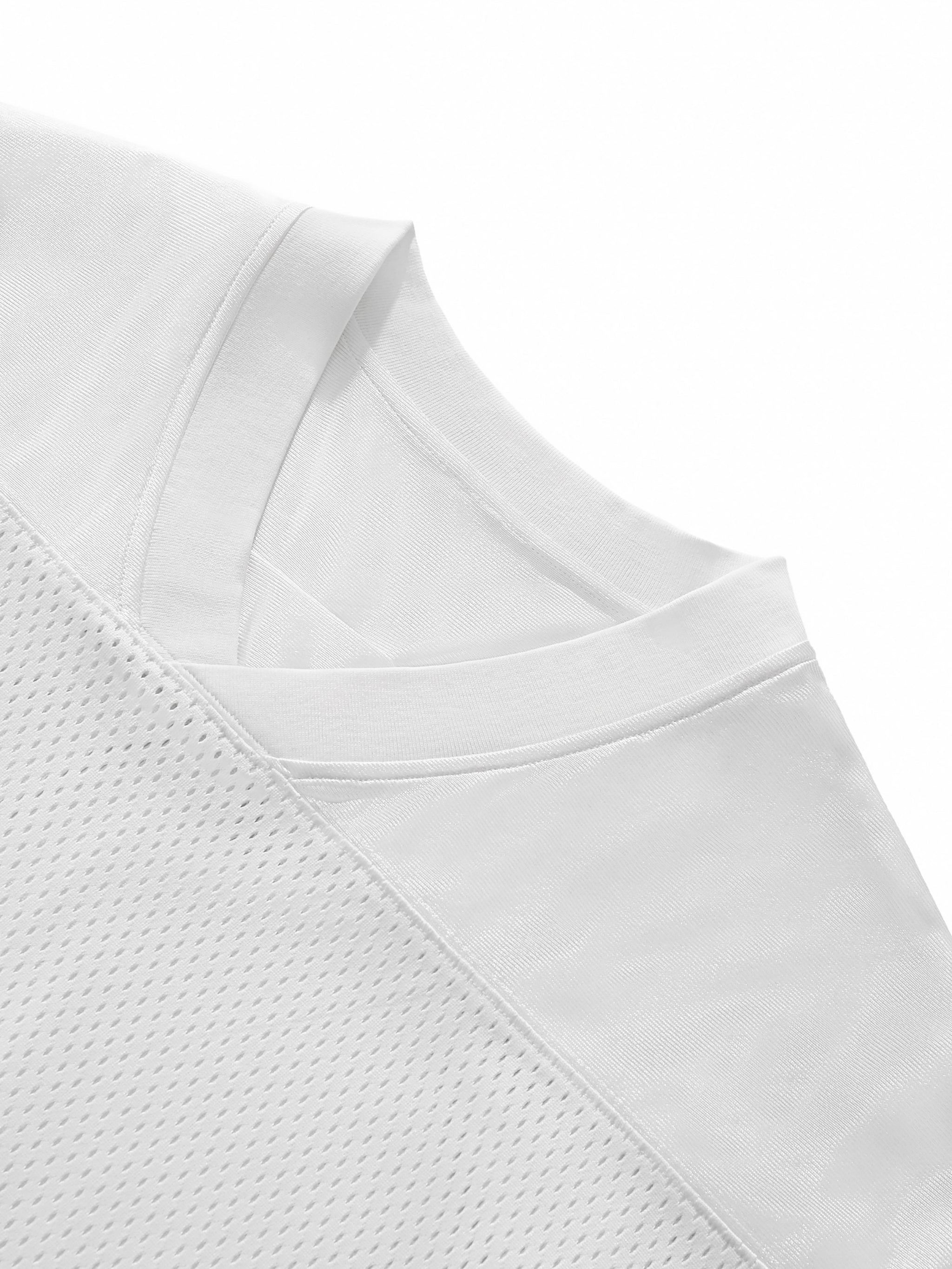 Villain "Futbol & Football" by Wolvyn Apparel - Taped Mesh Jersey - White - Wolvyn Apparel