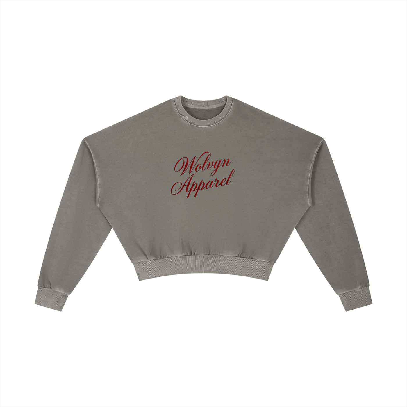 Vintage Washed Cropped Sweatshirt - Wolvyn Apparel