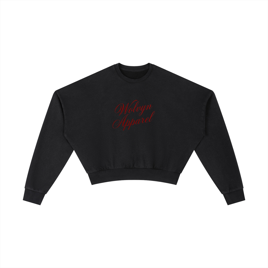 Vintage Washed Cropped Sweatshirt - Wolvyn Apparel