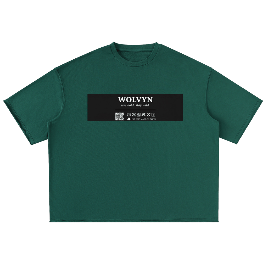 Washed Rolled Hem Half Sleeve T-Shirt - Wolvyn Apparel