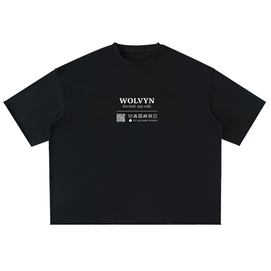 Washed Rolled Hem Half Sleeve T-Shirt - Wolvyn Apparel