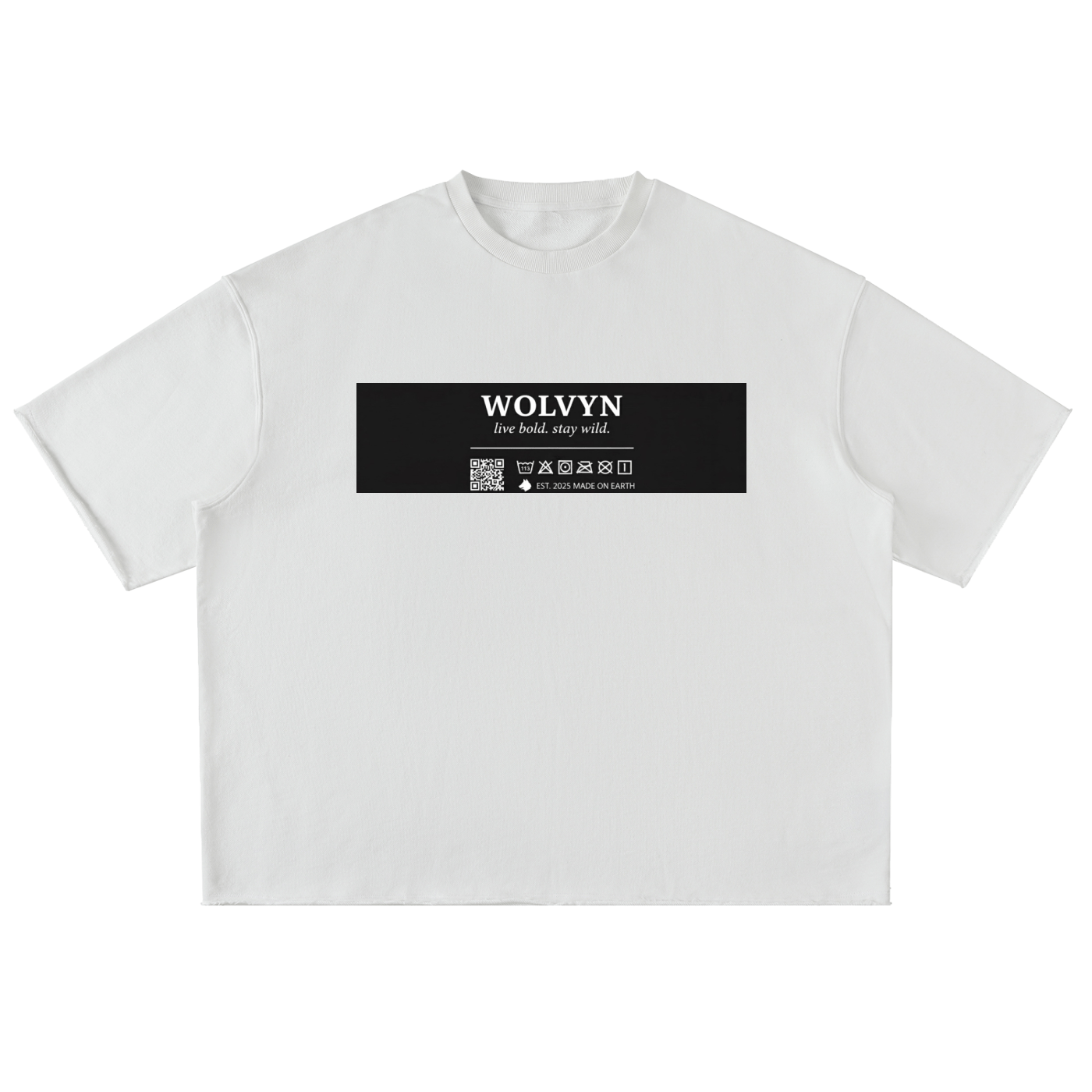 Washed Rolled Hem Half Sleeve T-Shirt - Wolvyn Apparel
