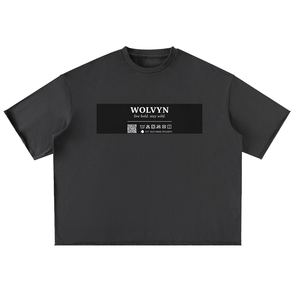 Washed Rolled Hem Half Sleeve T-Shirt - Wolvyn Apparel