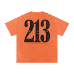 Wolvyn ‘213’ Snow Washed Oversized Cotton T-Shirt - Wolvyn Apparel