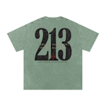 Wolvyn ‘213’ Snow Washed Oversized Cotton T-Shirt - Wolvyn Apparel