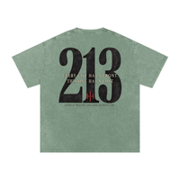 Wolvyn ‘213’ Snow Washed Oversized Cotton T-Shirt - Wolvyn Apparel