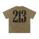 Wolvyn ‘213’ Snow Washed Oversized Cotton T-Shirt - Wolvyn Apparel