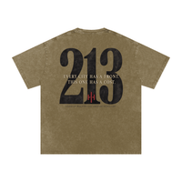 Wolvyn ‘213’ Snow Washed Oversized Cotton T-Shirt - Wolvyn Apparel
