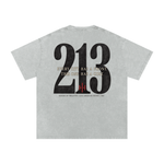 Wolvyn ‘213’ Snow Washed Oversized Cotton T-Shirt - Wolvyn Apparel