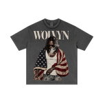 Wolvyn ‘American Standard’ 275GSM Unisex Double-Yarn 100% Cotton Plain-Wash T-shirt - Wolvyn Apparel