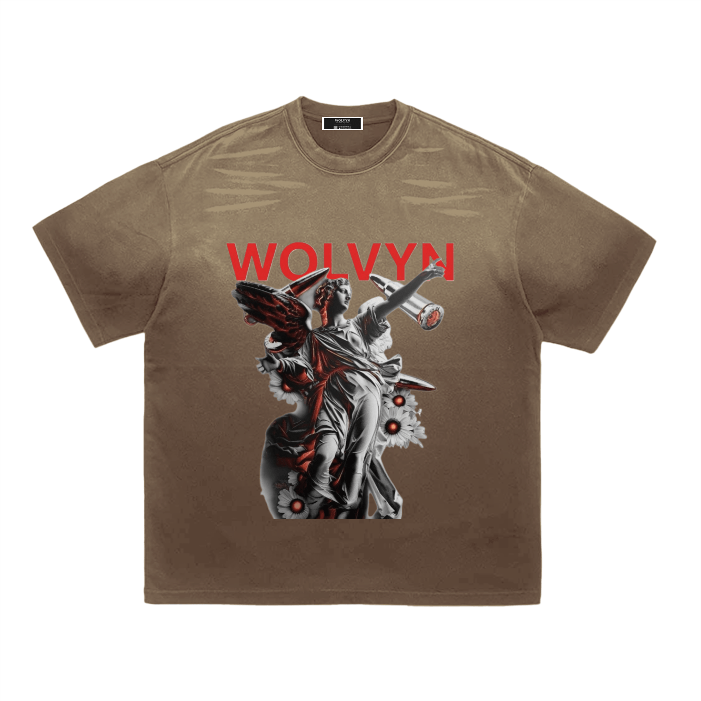 Wolvyn Angel Gradient Washed T-Shirt - Wolvyn Apparel