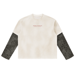 Wolvyn Apparel ‘0480’ Unisex Vintage Wash Leopard Paneled Layer T-Shirt - Wolvyn Apparel