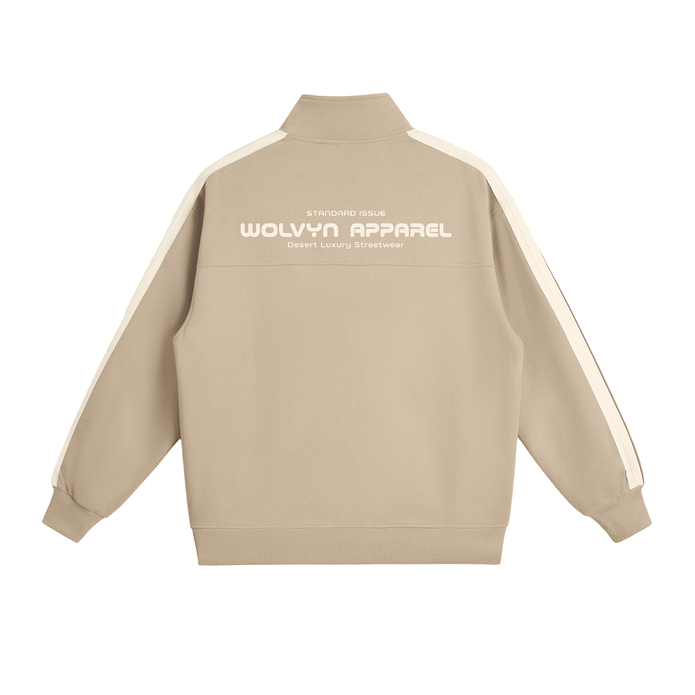 Wolvyn Apparel "Area 480" Contrast Side - Stripe Stand Collar Jacket - Wolvyn Apparel