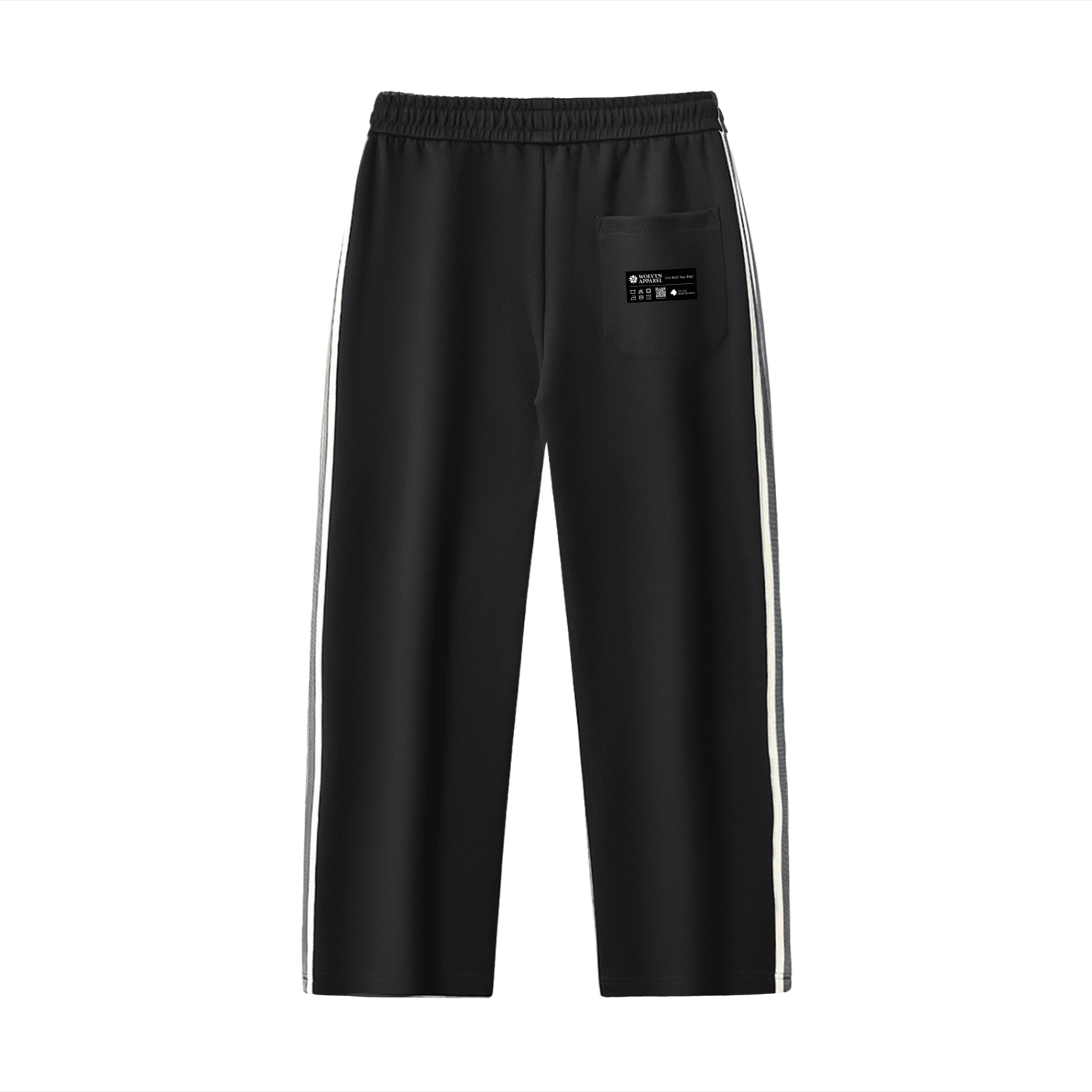 Wolvyn Apparel "Area 480" Contrast Side - Stripe Straight - Leg Pants - Wolvyn Apparel