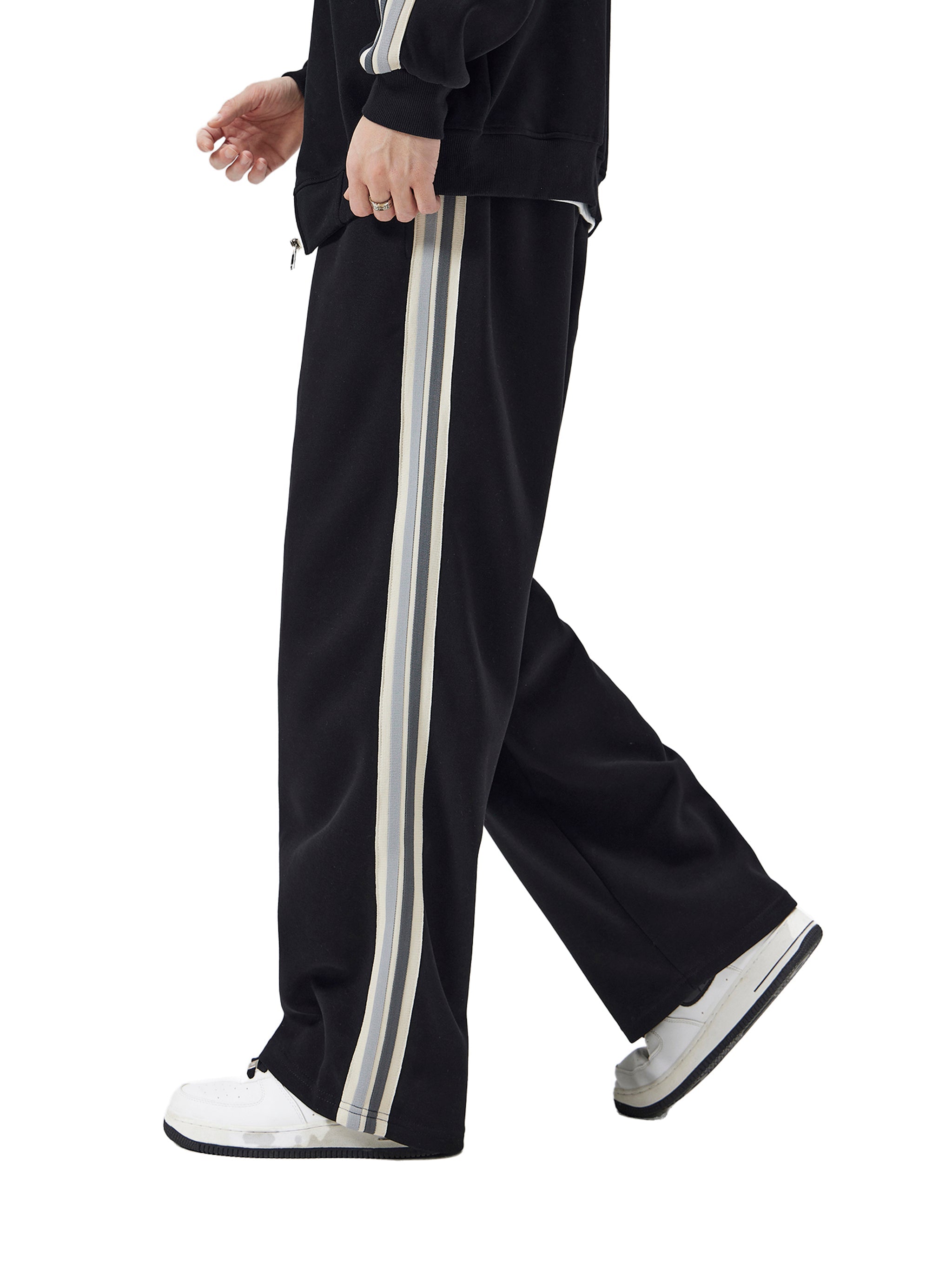 Wolvyn Apparel "Area 480" Contrast Side - Stripe Straight - Leg Pants - Wolvyn Apparel