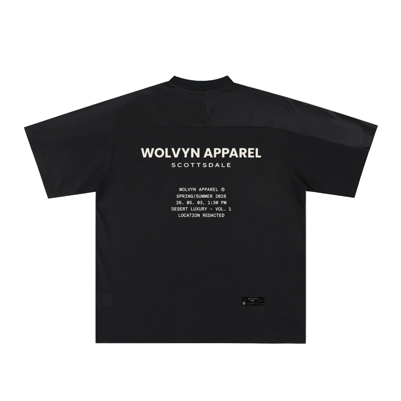 Wolvyn Apparel 'Area 480' Oversized Mesh V-Neck Soccer Jersey - Wolvyn Apparel