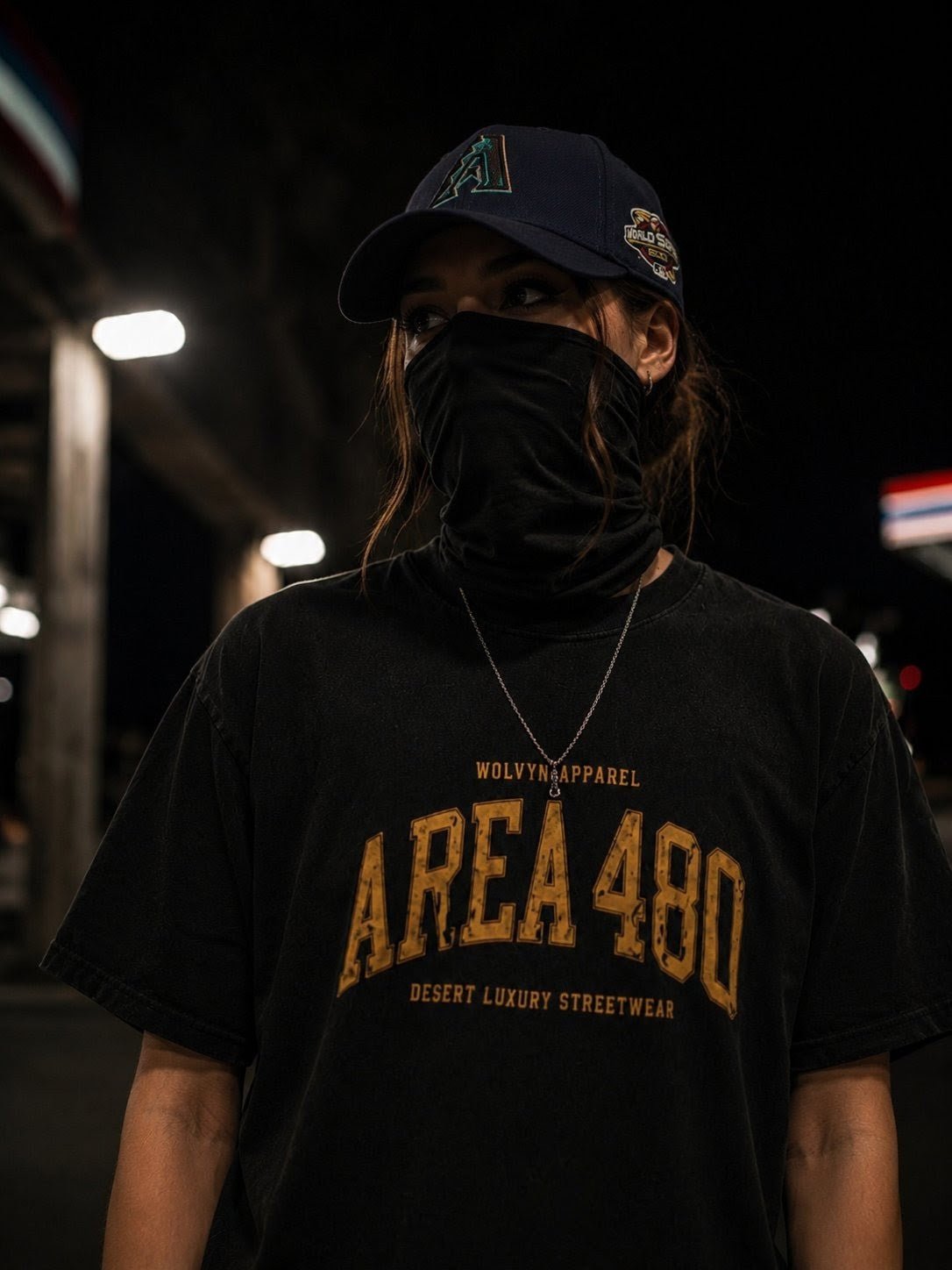 Wolvyn Apparel "Area 480" Vintage Washed Hand - Frayed T-Shirt - Wolvyn Apparel