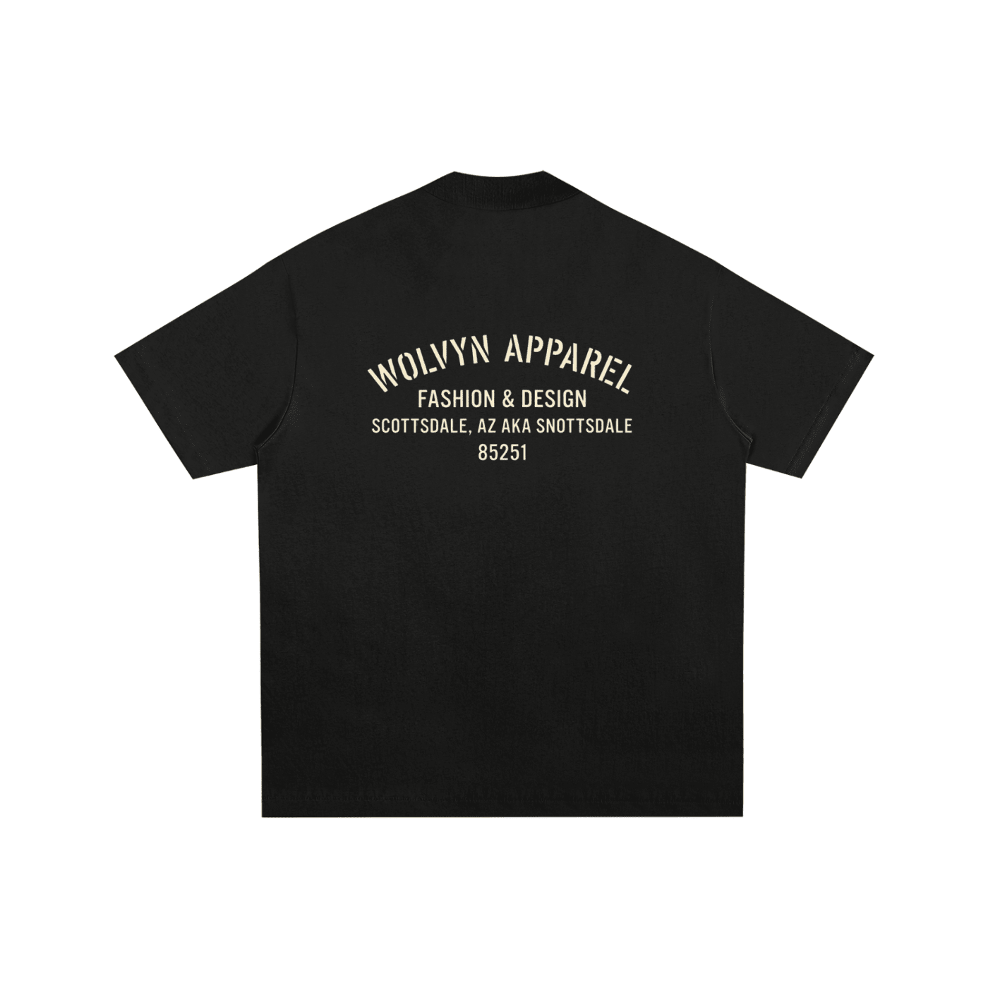 Wolvyn Apparel "Brand" Essential Cotton T-Shirt - Wolvyn Apparel