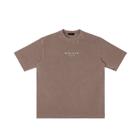Wolvyn Apparel ‘Brand’ Vintage Wash Drop Shoulder T-shirt - Wolvyn Apparel