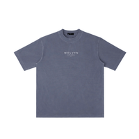 Wolvyn Apparel ‘Brand’ Vintage Wash Drop Shoulder T-shirt - Wolvyn Apparel