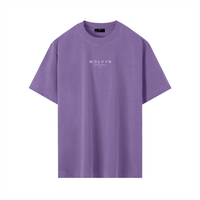 Wolvyn Apparel ‘Brand’ Vintage Wash Drop Shoulder T-shirt - Wolvyn Apparel